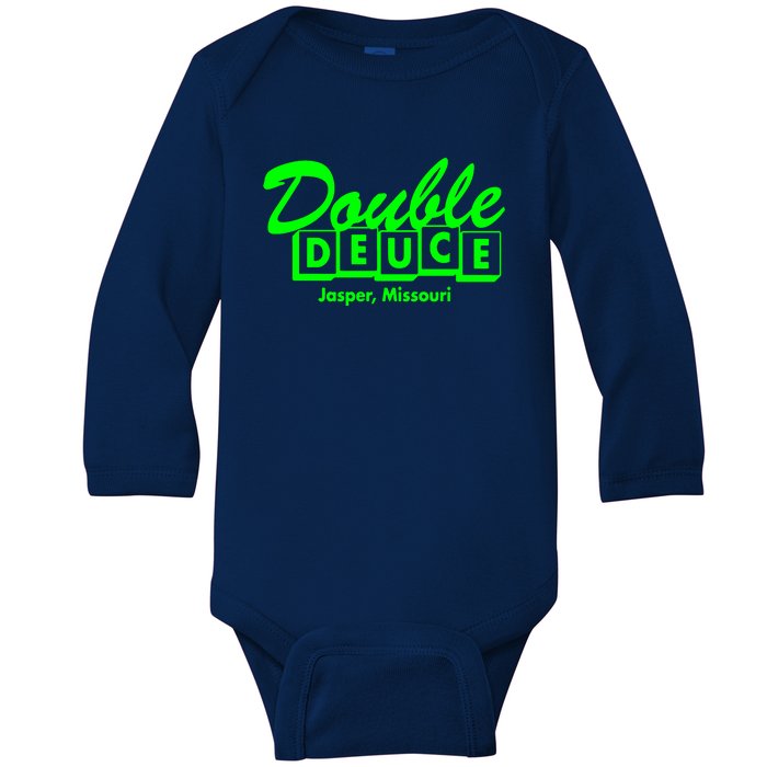 Double Deuce Baby Long Sleeve Bodysuit