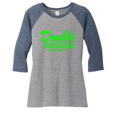 Double Deuce Women's Tri-Blend 3/4-Sleeve Raglan Shirt