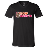 Doin Donuts V-Neck T-Shirt