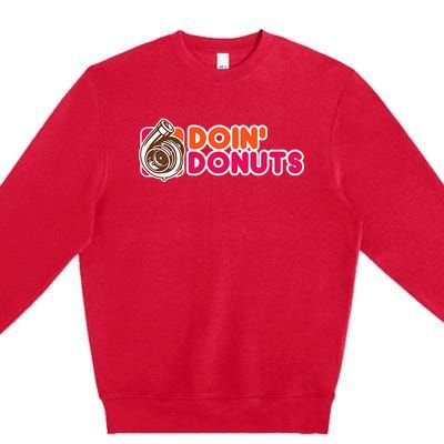 Doin Donuts Premium Crewneck Sweatshirt