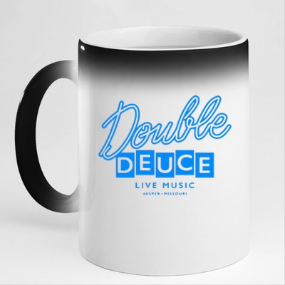 Double Deuce 11oz Black Color Changing Mug