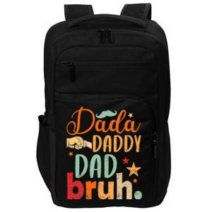 Dada Daddy Dad Bruh Happy Fars Day Impact Tech Backpack