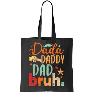 Dada Daddy Dad Bruh Happy Fars Day Tote Bag