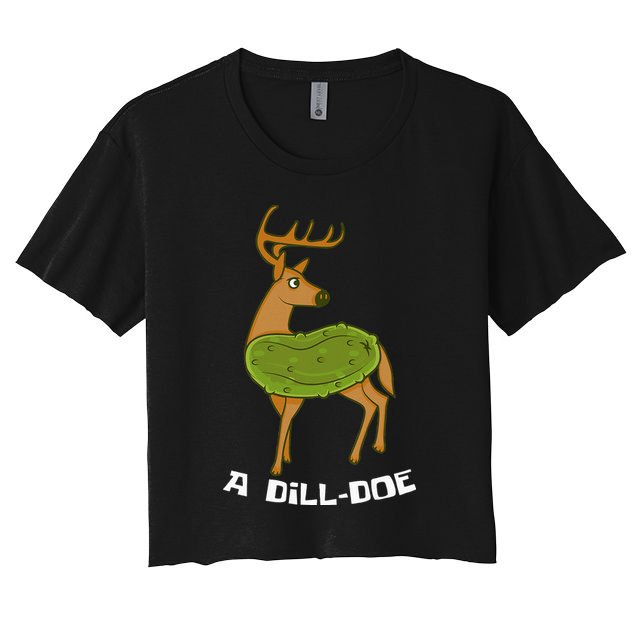 Dill Doe Dildo Comic And Joke Fan Women's Crop Top Tee