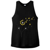 Ducky Dandelion Duckling Duckie Lover Bath Toy Rubber Duck Ladies PosiCharge Tri-Blend Wicking Tank