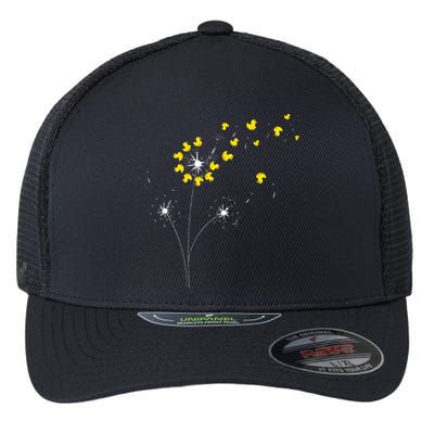 Ducky Dandelion Duckling Duckie Lover Bath Toy Rubber Duck Flexfit Unipanel Trucker Cap
