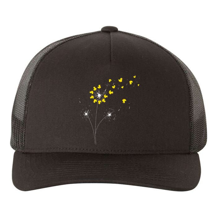 Ducky Dandelion Duckling Duckie Lover Bath Toy Rubber Duck Yupoong Adult 5-Panel Trucker Hat