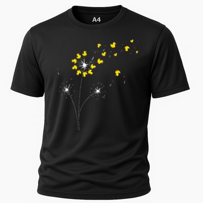 Ducky Dandelion Duckling Duckie Lover Bath Toy Rubber Duck Cooling Performance Crew T-Shirt