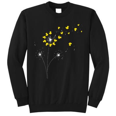Ducky Dandelion Duckling Duckie Lover Bath Toy Rubber Duck Sweatshirt