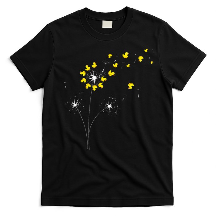 Ducky Dandelion Duckling Duckie Lover Bath Toy Rubber Duck T-Shirt