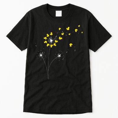 Ducky Dandelion Duckling Duckie Lover Bath Toy Rubber Duck Tall T-Shirt