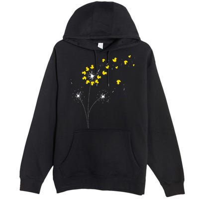 Ducky Dandelion Duckling Duckie Lover Bath Toy Rubber Duck Premium Pullover Hoodie