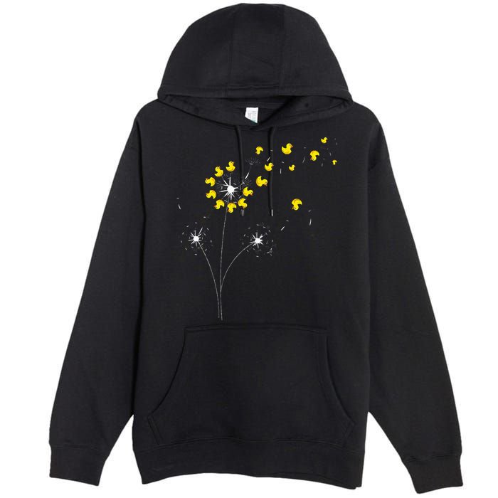 Ducky Dandelion Duckling Duckie Lover Bath Toy Rubber Duck Premium Pullover Hoodie