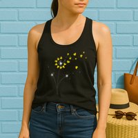 Ducky Dandelion Duckling Duckie Lover Bath Toy Rubber Duck Womens Tank Top