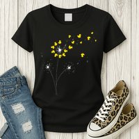 Ducky Dandelion Duckling Duckie Lover Bath Toy Rubber Duck Womens T-Shirt