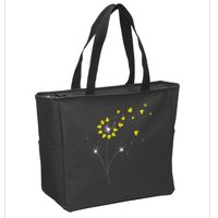 Ducky Dandelion Duckling Duckie Lover Bath Toy Rubber Duck Zip Tote Bag