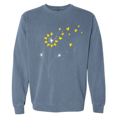 Ducky Dandelion Duckling Duckie Lover Bath Toy Rubber Duck Garment-Dyed Sweatshirt