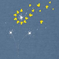 Ducky Dandelion Duckling Duckie Lover Bath Toy Rubber Duck Garment-Dyed Sweatshirt