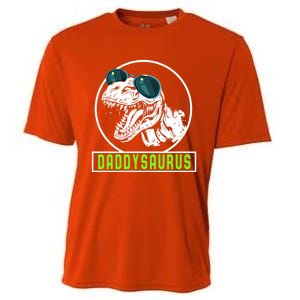 Daddysaurus Dad Dinosaur Fahter Rex Family Matching Gift Cooling Performance Crew T-Shirt