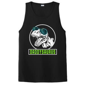 Daddysaurus Dad Dinosaur Fahter Rex Family Matching Gift PosiCharge Competitor Tank