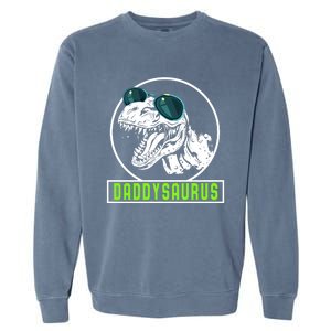 Daddysaurus Dad Dinosaur Fahter Rex Family Matching Gift Garment-Dyed Sweatshirt