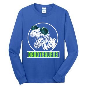 Daddysaurus Dad Dinosaur Fahter Rex Family Matching Gift Tall Long Sleeve T-Shirt