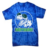 Daddysaurus Dad Dinosaur Fahter Rex Family Matching Gift Tie-Dye T-Shirt