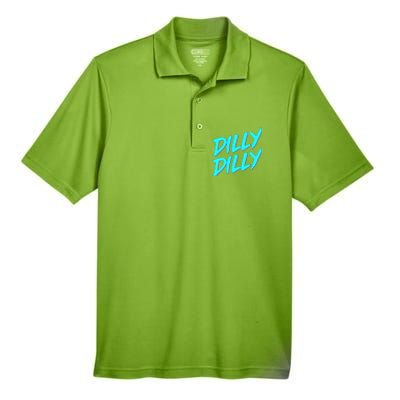 Dilly Dilly Drinking Beer Funny Beer Meme Quote Men's Origin Performance Pique Polo