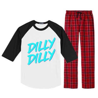 Dilly Dilly Drinking Beer Funny Beer Meme Quote Raglan Sleeve Pajama Set