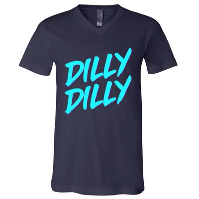 Dilly Dilly Drinking Beer Funny Beer Meme Quote V-Neck T-Shirt