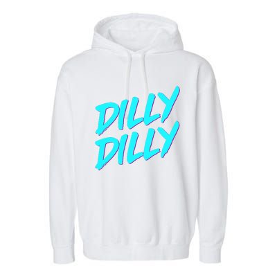 Dilly Dilly Drinking Beer Funny Beer Meme Quote Garment-Dyed Fleece Hoodie