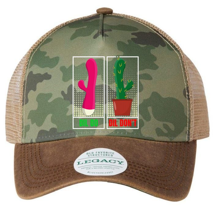 Dil Do Dil DonT Funny Inappropriate Legacy Tie Dye Trucker Hat