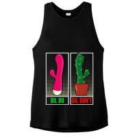 Dil Do Dil DonT Funny Inappropriate Ladies PosiCharge Tri-Blend Wicking Tank