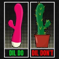 Dil Do Dil DonT Funny Inappropriate Ladies PosiCharge Tri-Blend Wicking Tank