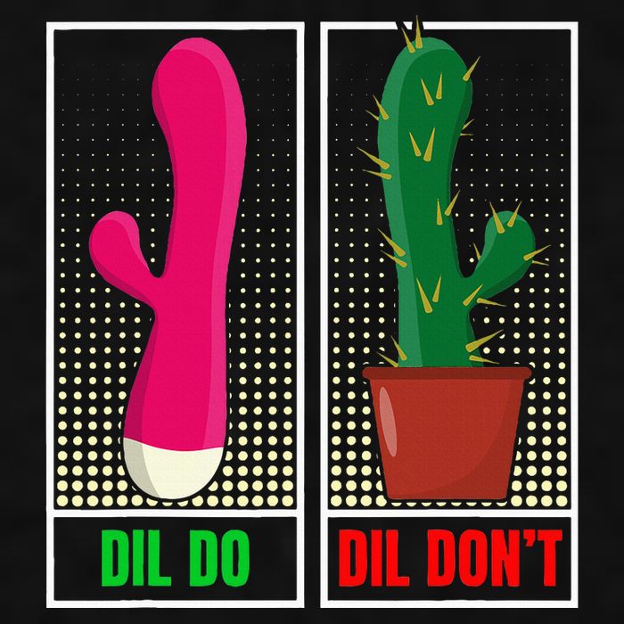 Dil Do Dil DonT Funny Inappropriate Ladies PosiCharge Tri-Blend Wicking Tank
