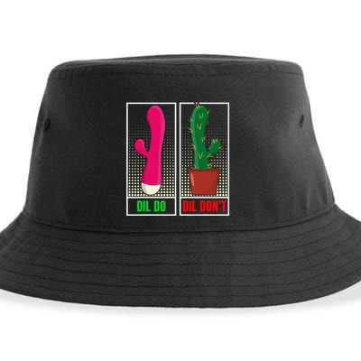 Dil Do Dil DonT Funny Inappropriate Sustainable Bucket Hat