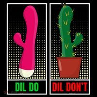 Dil Do Dil DonT Funny Inappropriate Hooded Wearable Blanket