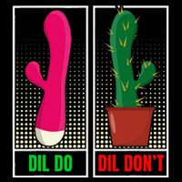 Dil Do Dil DonT Funny Inappropriate Drawstring Bag