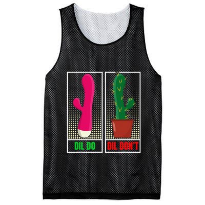 Dil Do Dil DonT Funny Inappropriate Mesh Reversible Basketball Jersey Tank