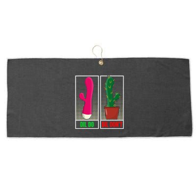 Dil Do Dil DonT Funny Inappropriate Large Microfiber Waffle Golf Towel