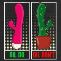 Dil Do Dil DonT Funny Inappropriate 25L Jumbo Tote