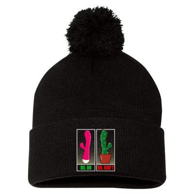 Dil Do Dil DonT Funny Inappropriate Pom Pom 12in Knit Beanie