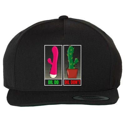 Dil Do Dil DonT Funny Inappropriate Wool Snapback Cap