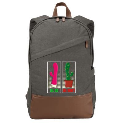 Dil Do Dil DonT Funny Inappropriate Cotton Canvas Backpack