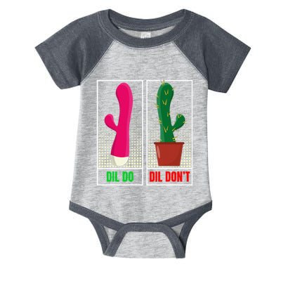 Dil Do Dil DonT Funny Inappropriate Infant Baby Jersey Bodysuit