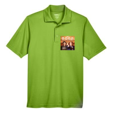 D.O.G.E Doge Department Of Government Efficiency Men's Origin Performance Pique Polo