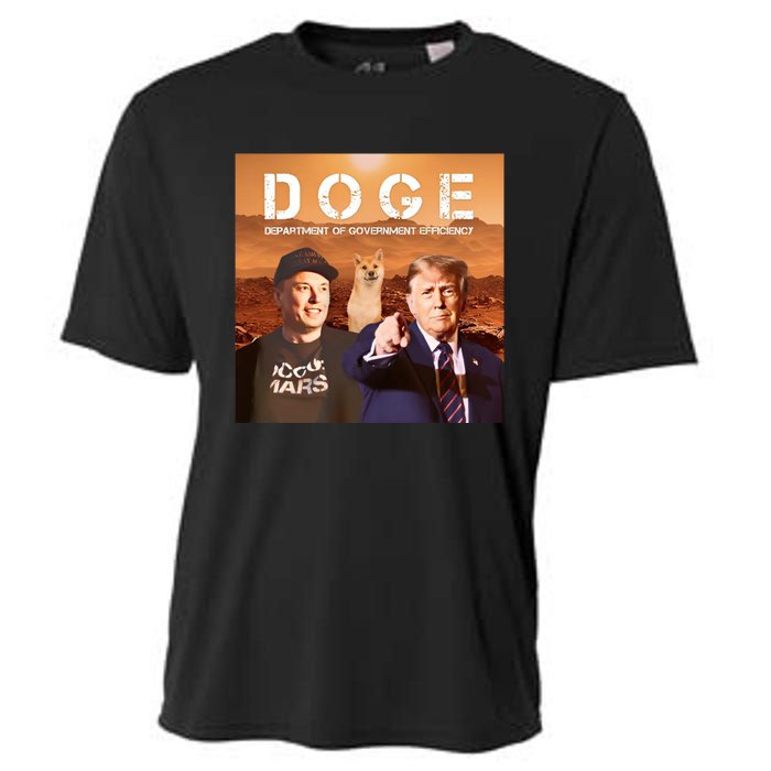 D.O.G.E Doge Department Of Government Efficiency Cooling Performance Crew T-Shirt