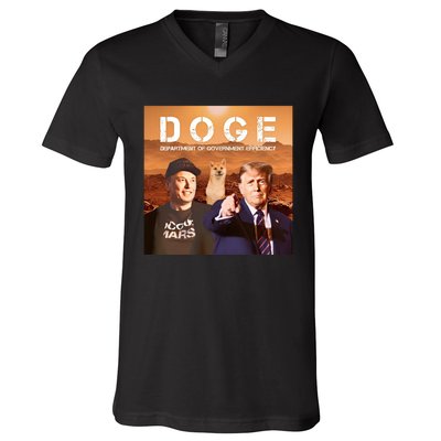 D.O.G.E Doge Department Of Government Efficiency V-Neck T-Shirt