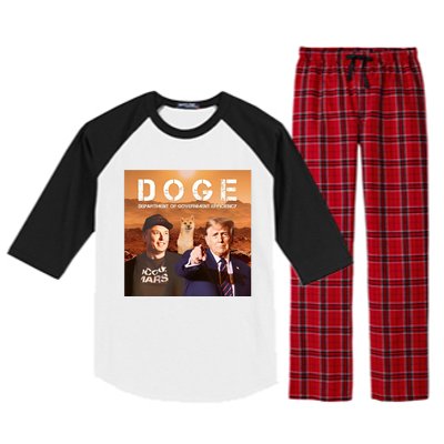 D.O.G.E Doge Department Of Government Efficiency Raglan Sleeve Pajama Set