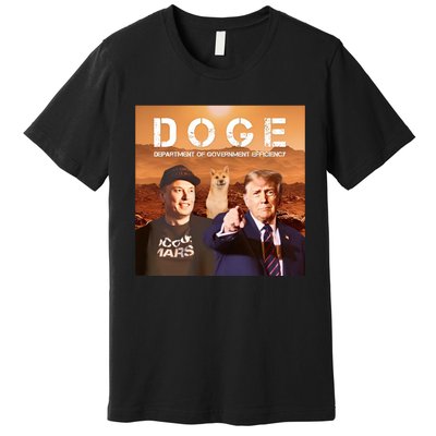 D.O.G.E Doge Department Of Government Efficiency Premium T-Shirt